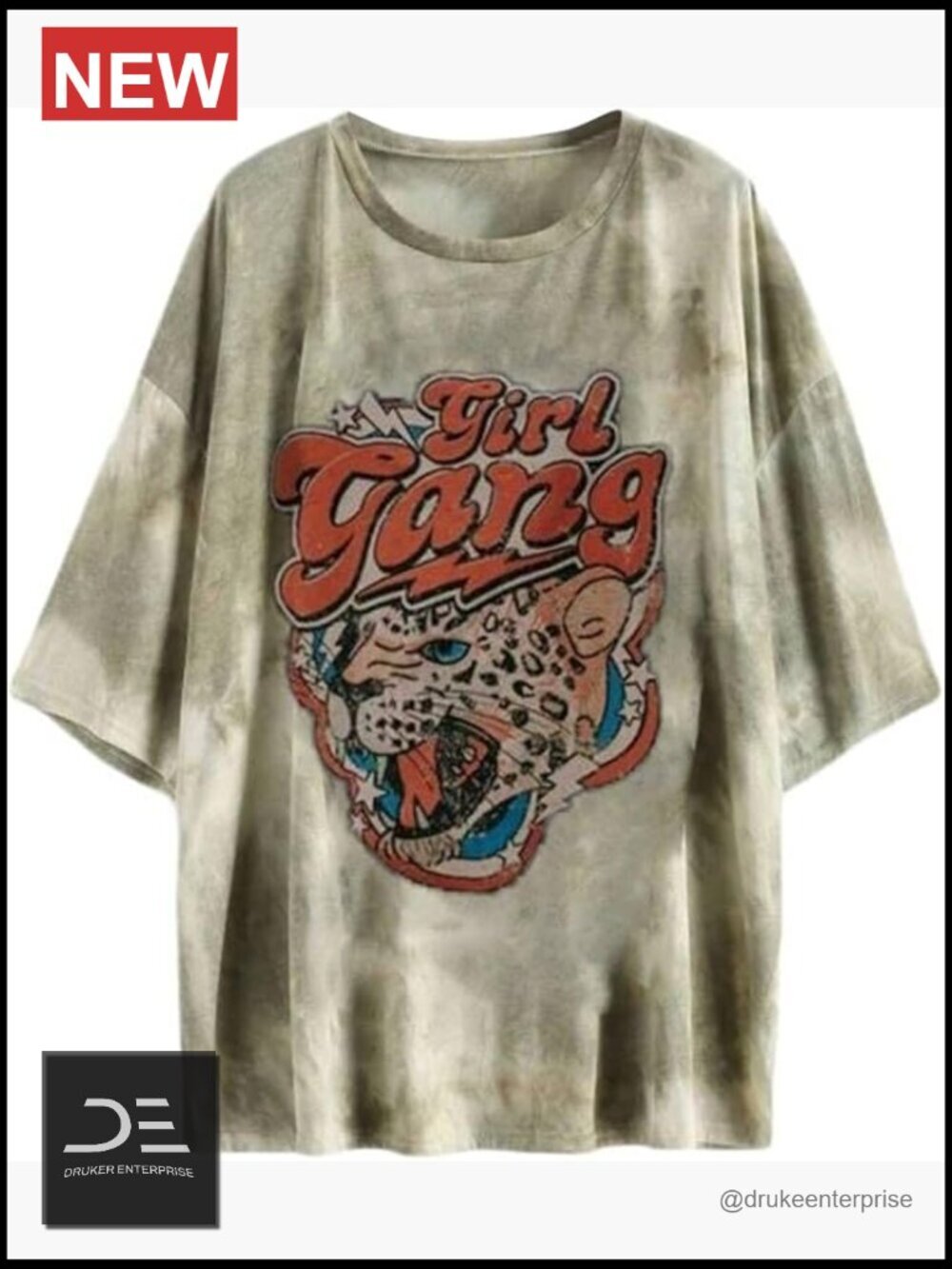 Oversized Graphic Tee Y2K Streetwear Boyfriend T-Shirt Workout Top